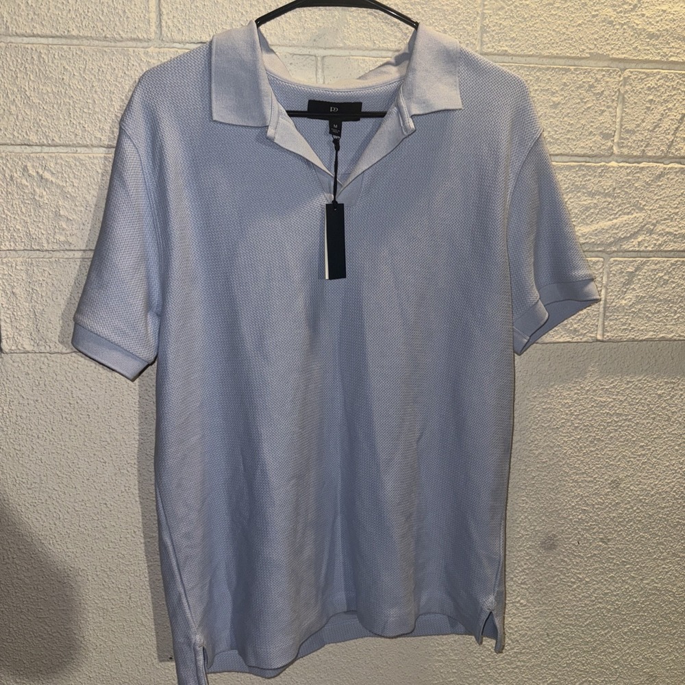 NWT Banana Republic Men's Luxury Touch Polo Shirt M Johnny Collar Jacquard
